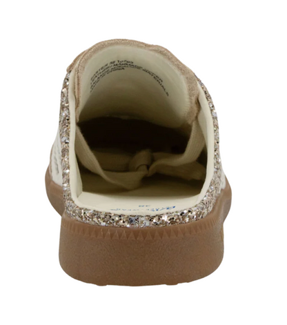 Easter in Glitter Gold Backless Sneakers