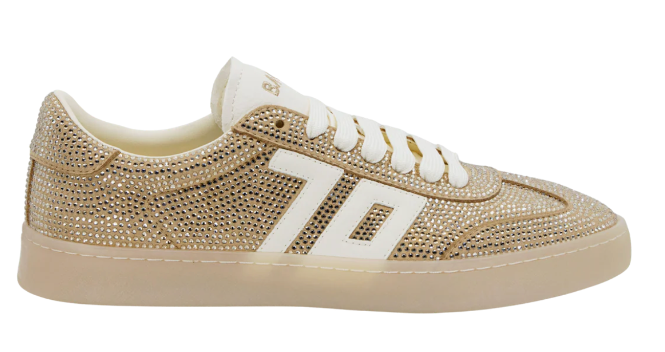 Smart in Gold Sneakers