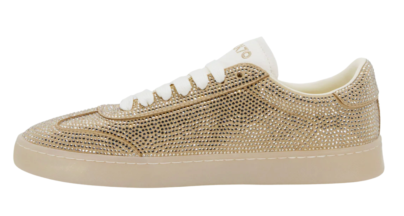 Smart in Gold Sneakers