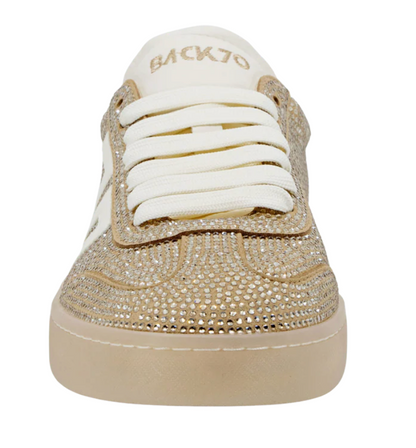 Smart in Gold Sneakers