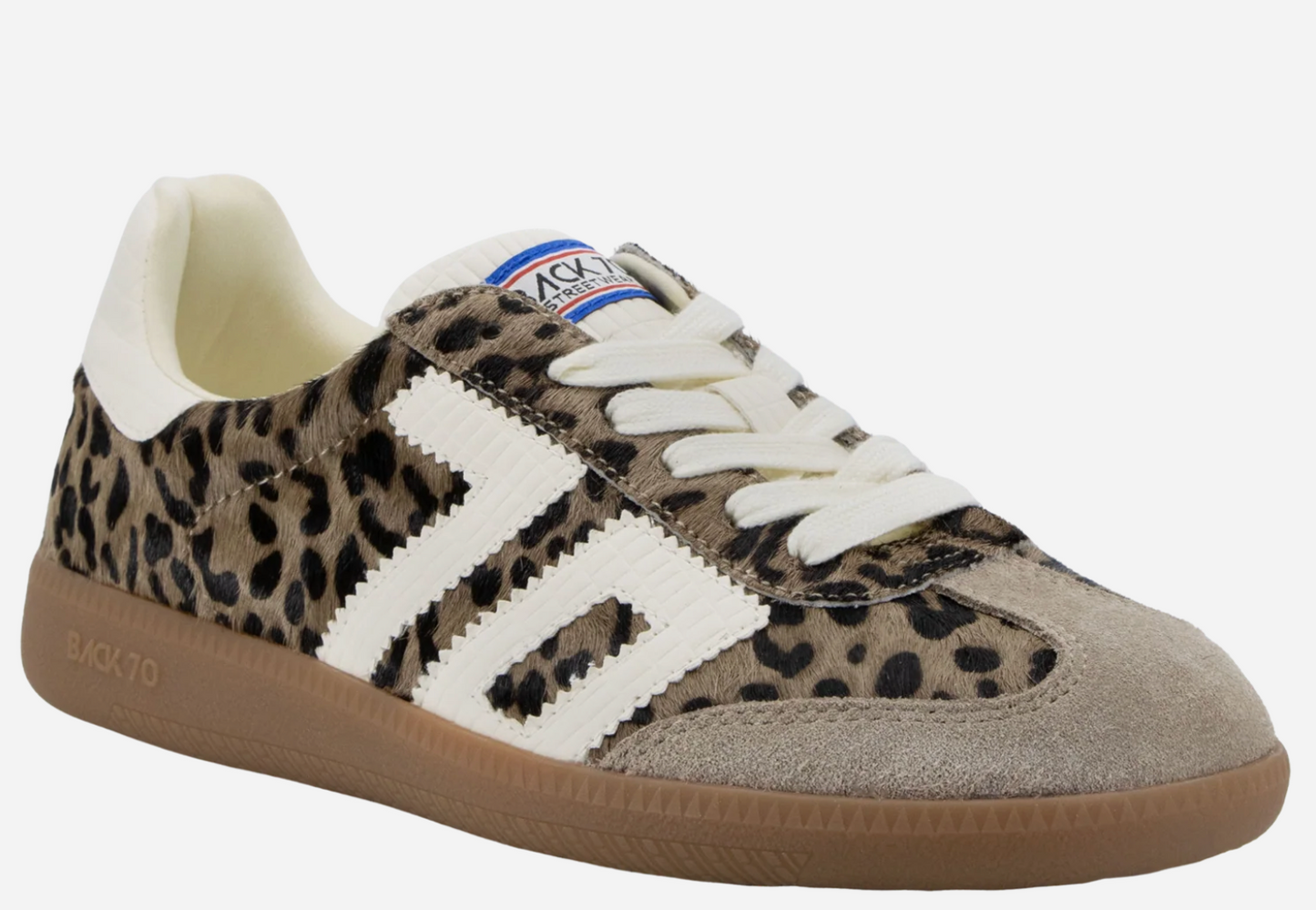 Cloud P in Leopard Taupe Milk Sneakers