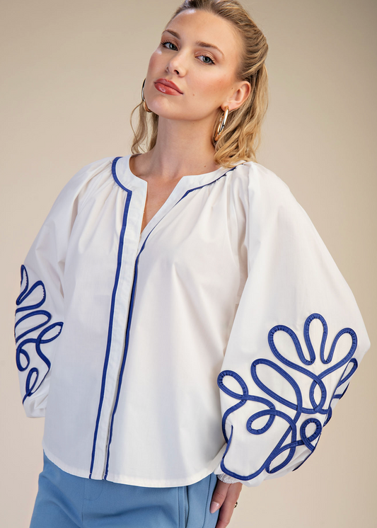 The Lola Embroidered detailed Blouse