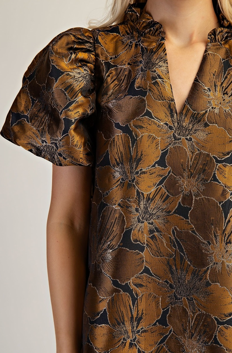 The Princess Mia Puff Sleeve Mini Dress