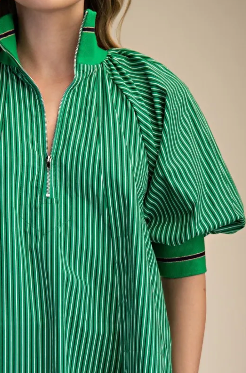 Gelato Mini Dress in Green