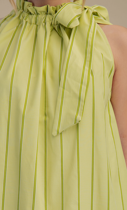 Sorbet Mini Dress-Lime