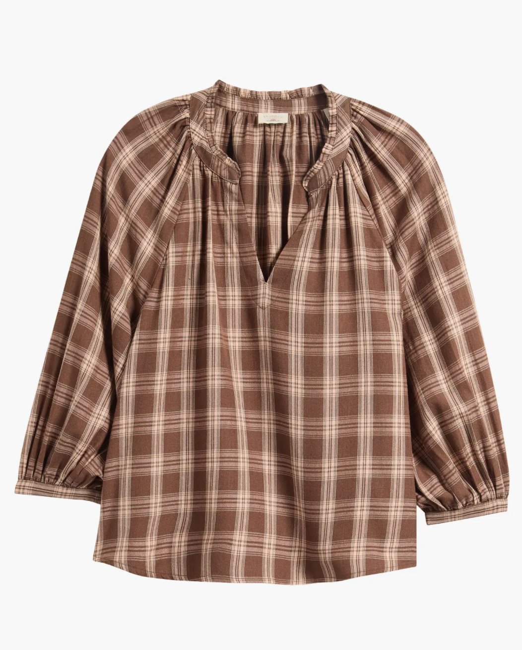 Portia Plaid Top