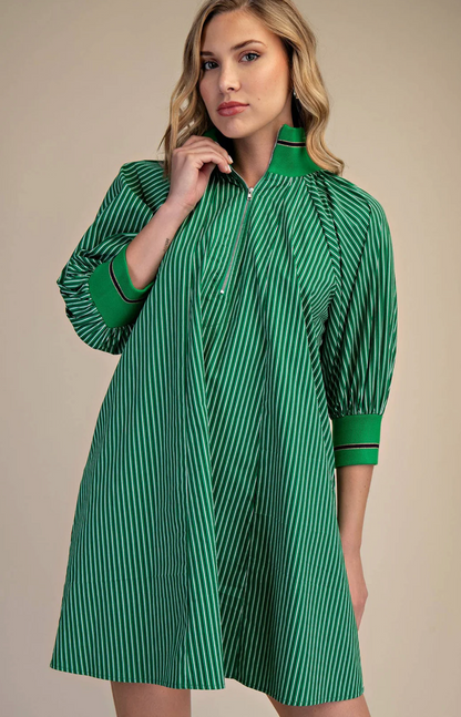 Gelato Mini Dress in Green