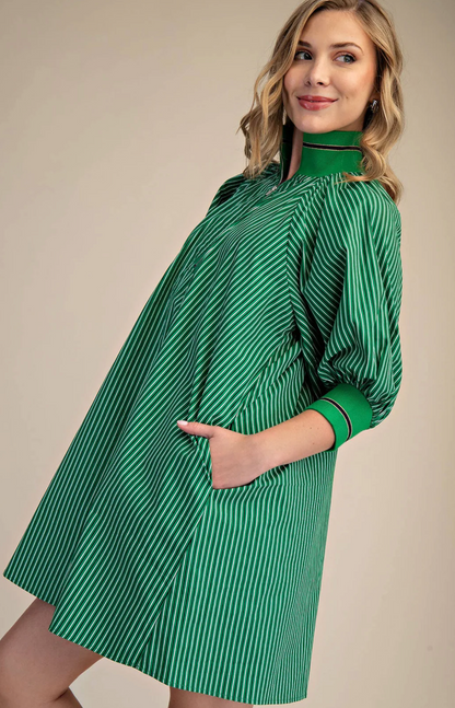 Gelato Mini Dress in Green