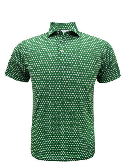 Clover Classic Performance Polo in Kelly Green