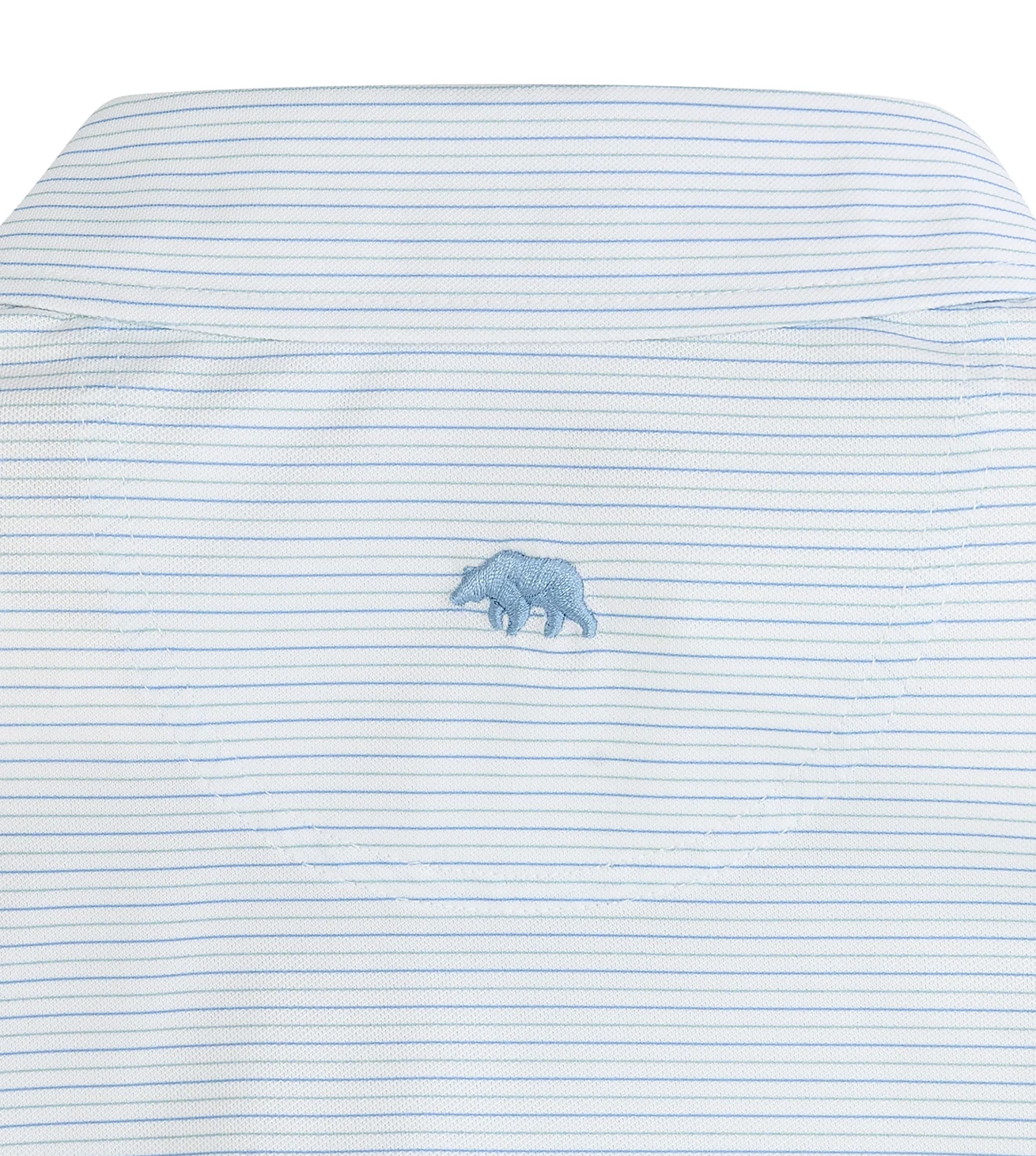 Tour Stripe Performance Pique Polo-Azurine