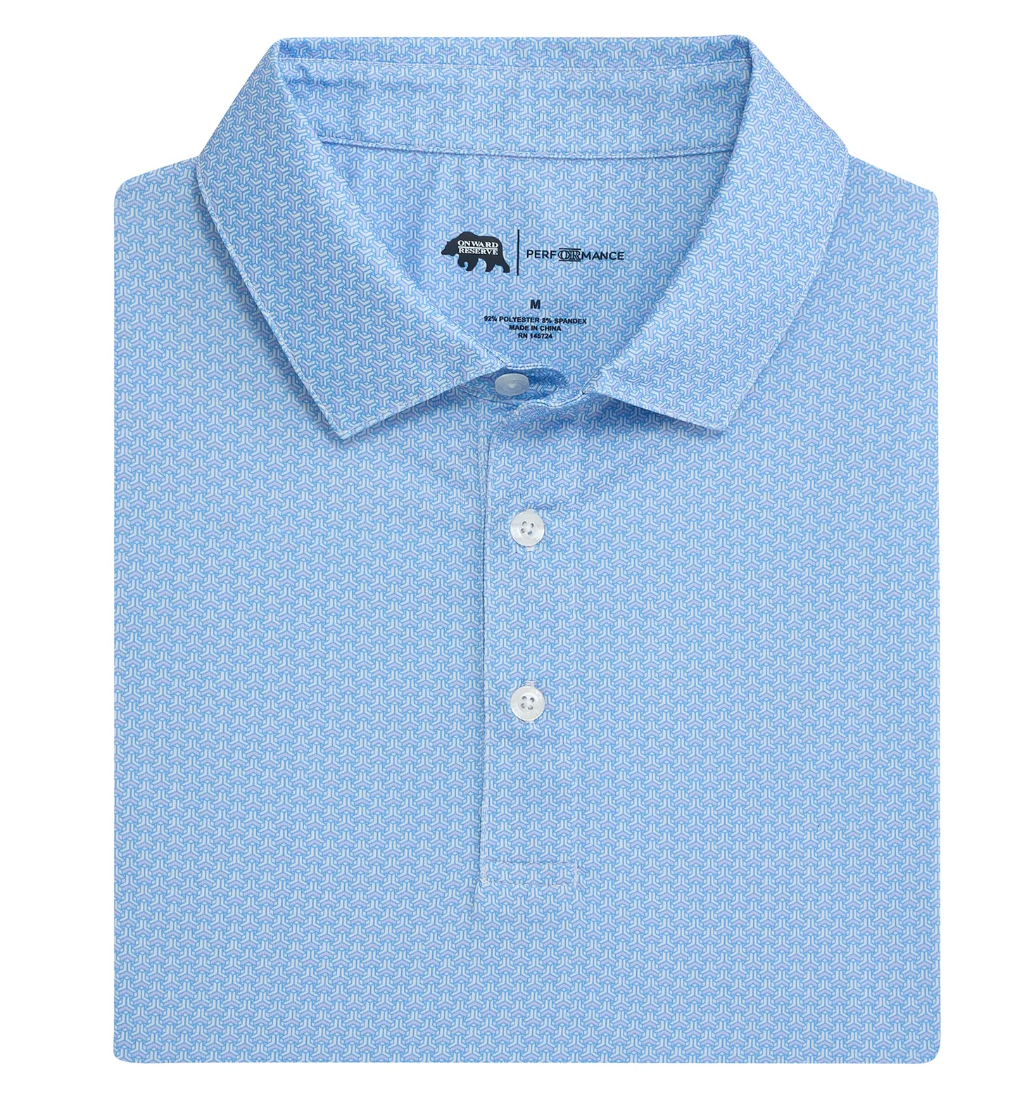 Bonnie Printed Performance Polo-Iris