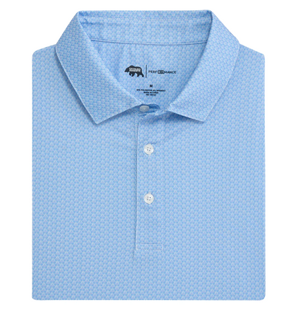 Bonnie Printed Performance Polo-Iris