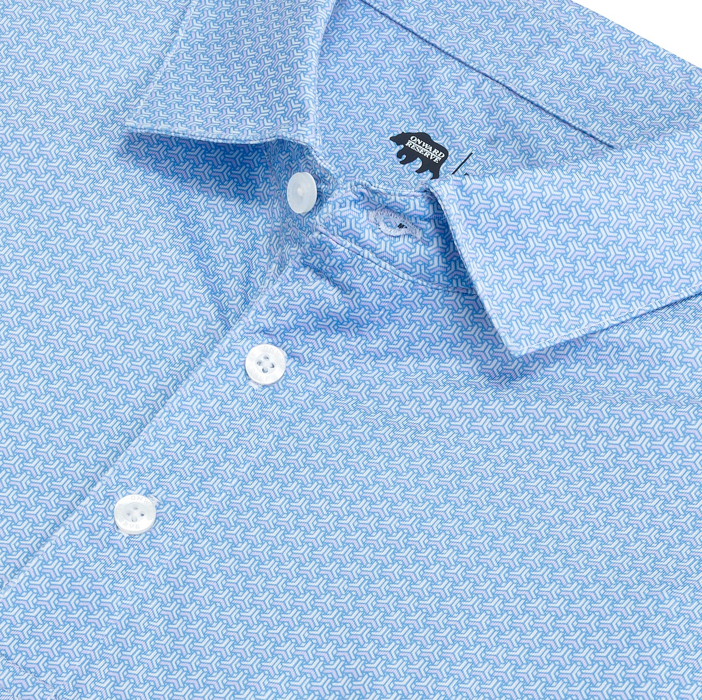 Bonnie Printed Performance Polo-Iris