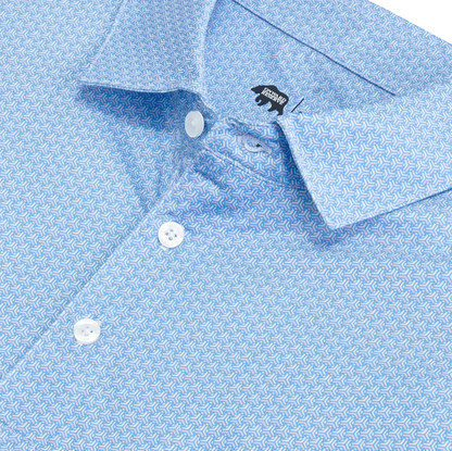 Bonnie Printed Performance Polo-Iris