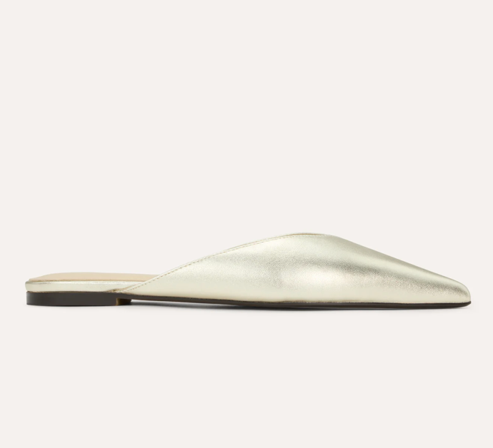 Nera in Gold Metallic Leather