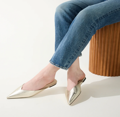 Nera in Gold Metallic Leather