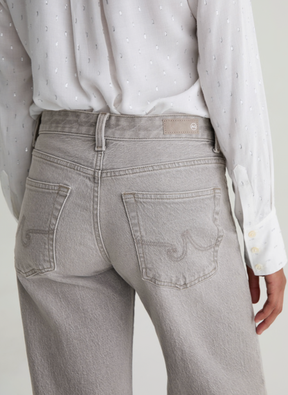 Adria Low-Rise Wide Leg in Silver Myst