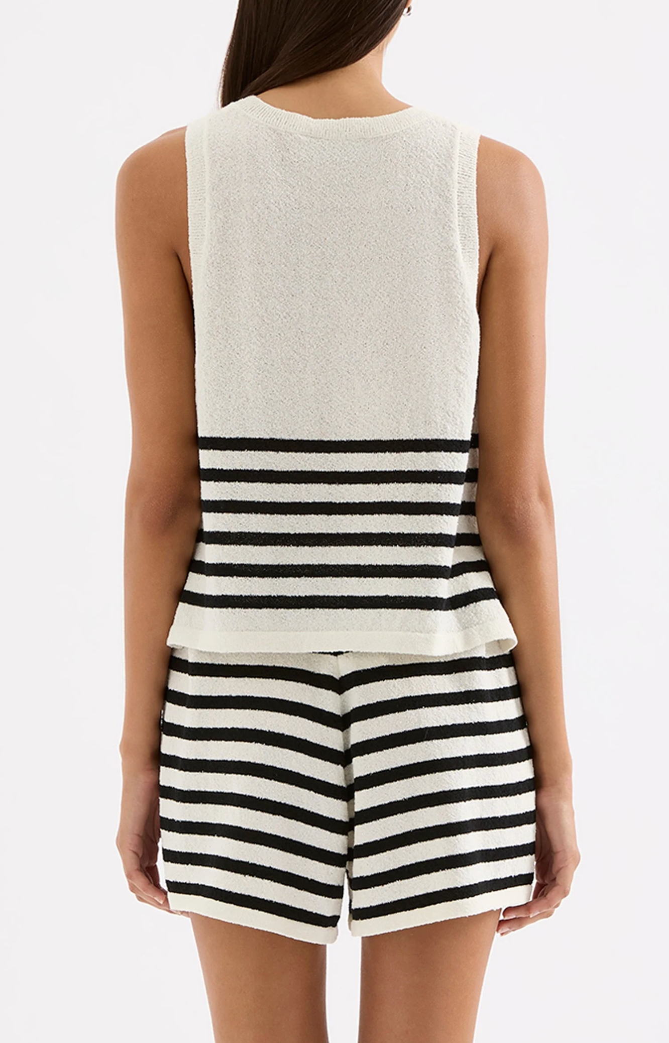 Marika Tank in Walnut Stripe