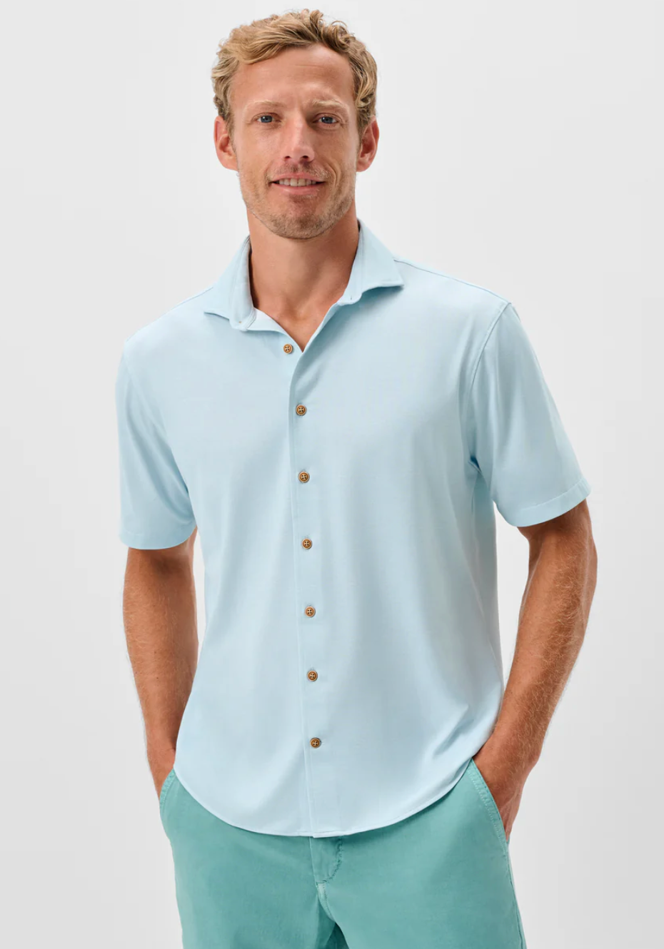 Breck Printed Solid Knit
