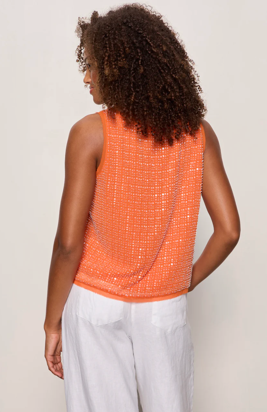 The Becoming Bead Shell in Hibiscus Orange