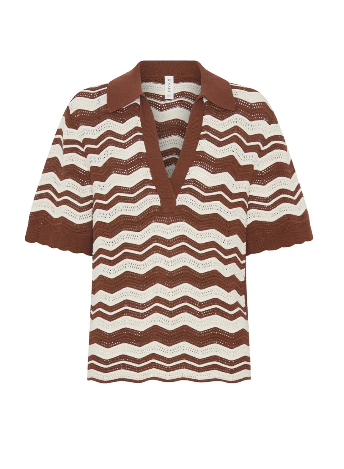 Sarah Knit Polo Top