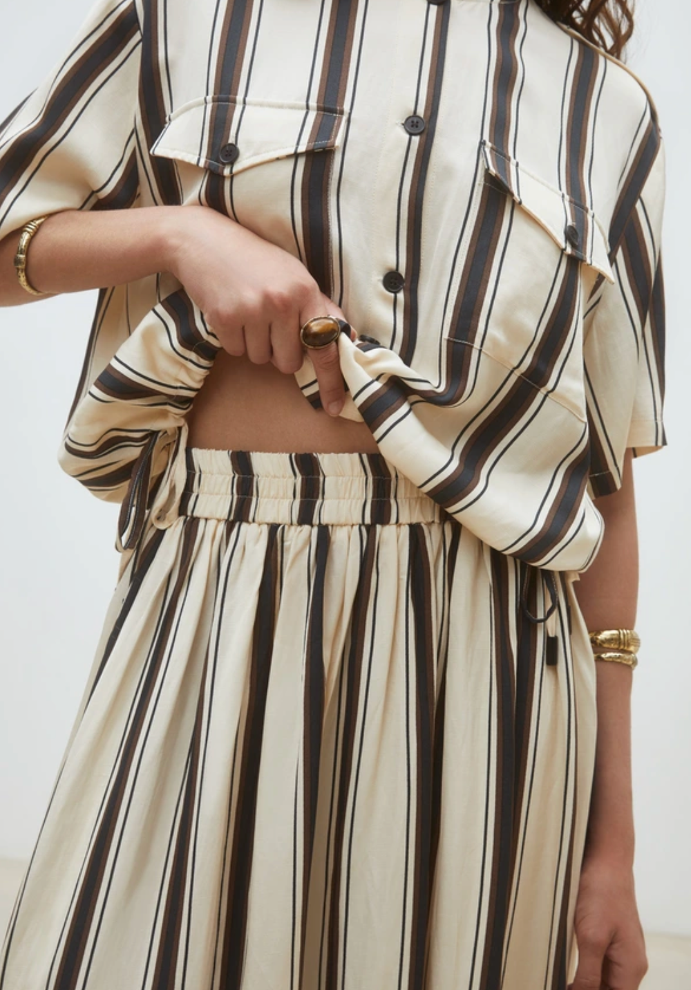 Fidji Skirt in Long Striped