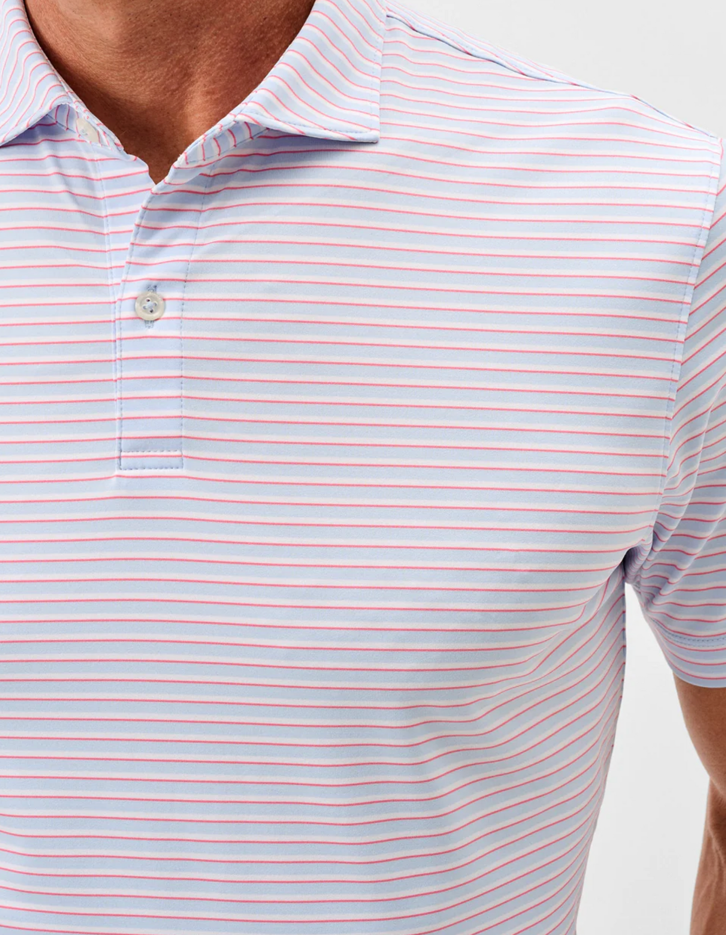 Performance Jersey Polo-Rez Stripe