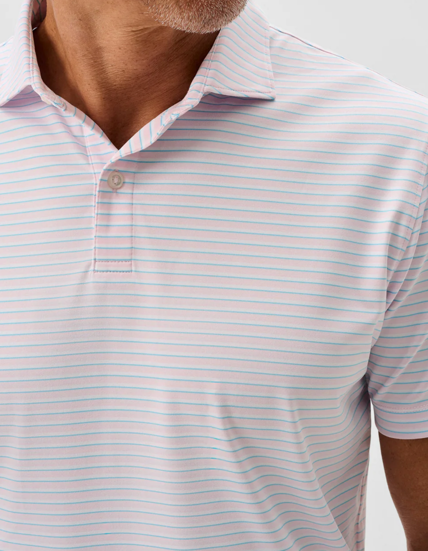 Performance Jersey Polo-Rez Stripe