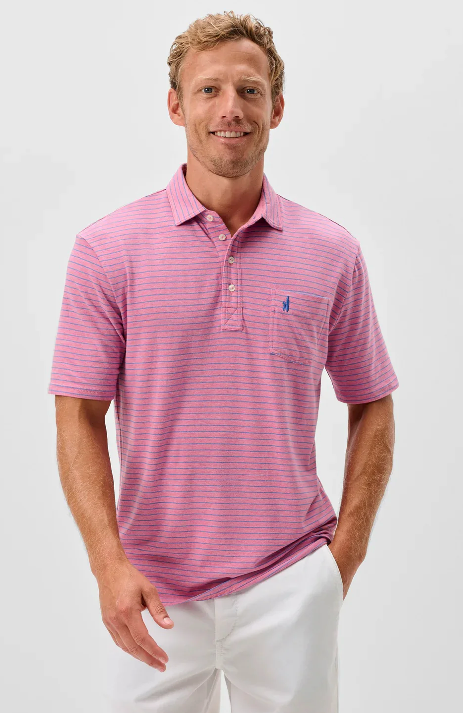 Original 4-Button Polo-Ryan Stripe