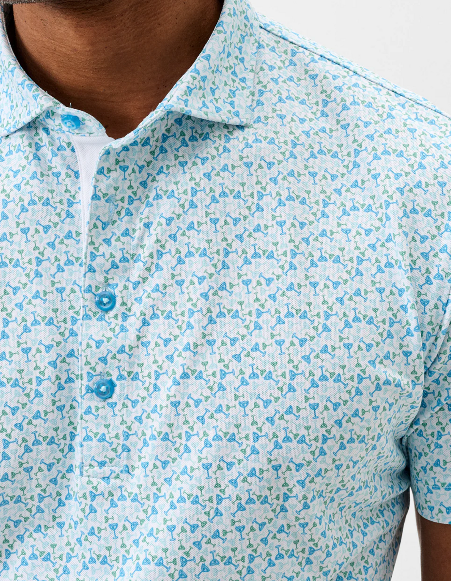 Performance Mesh Polo-Cocktail Time