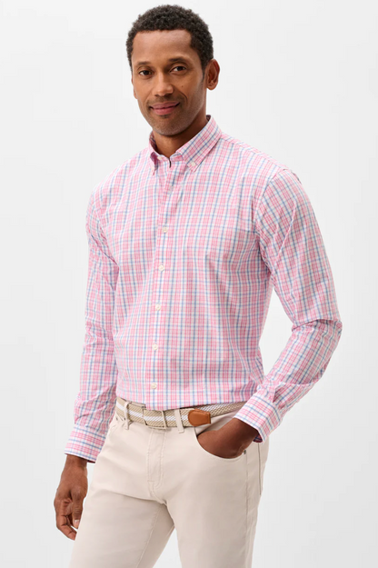Everyday Performance Button Down Shirt-Tinsley Plaid