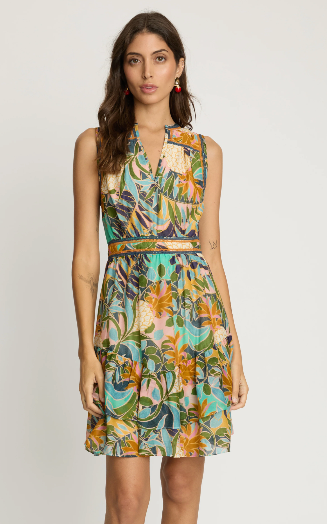 Caitlin Dress in Baroque Pineapple