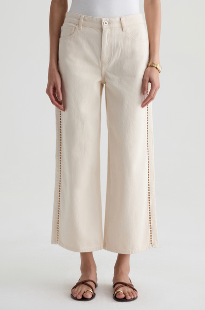 Saige Wide Leg Crop Jean in Fresh Air