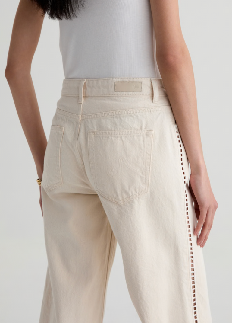 Saige Wide Leg Crop Jean in Fresh Air