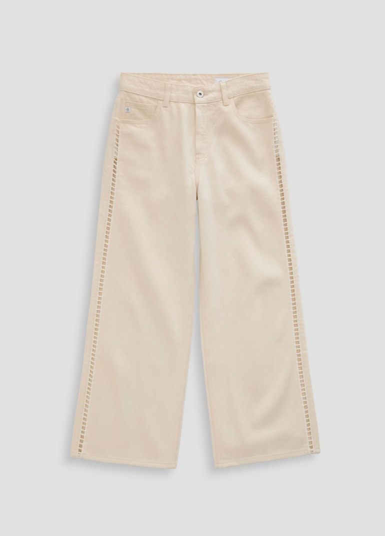Saige Wide Leg Crop Jean in Fresh Air