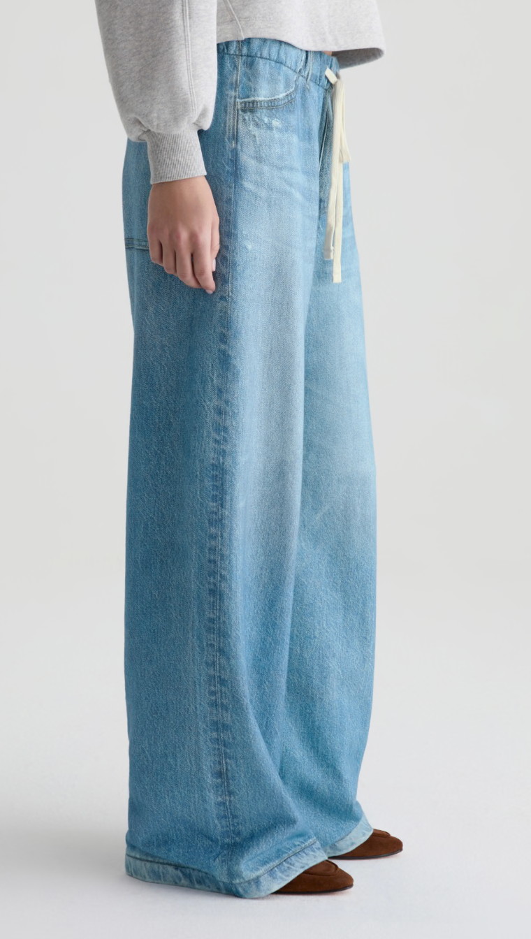 Stella Off-Duty Denim Sweatpants in Splash