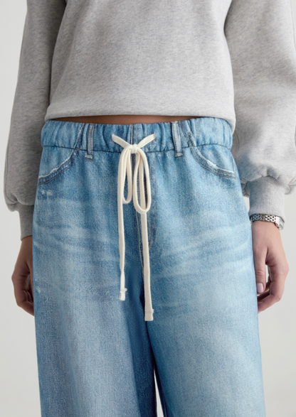 Stella Off-Duty Denim Sweatpants in Splash