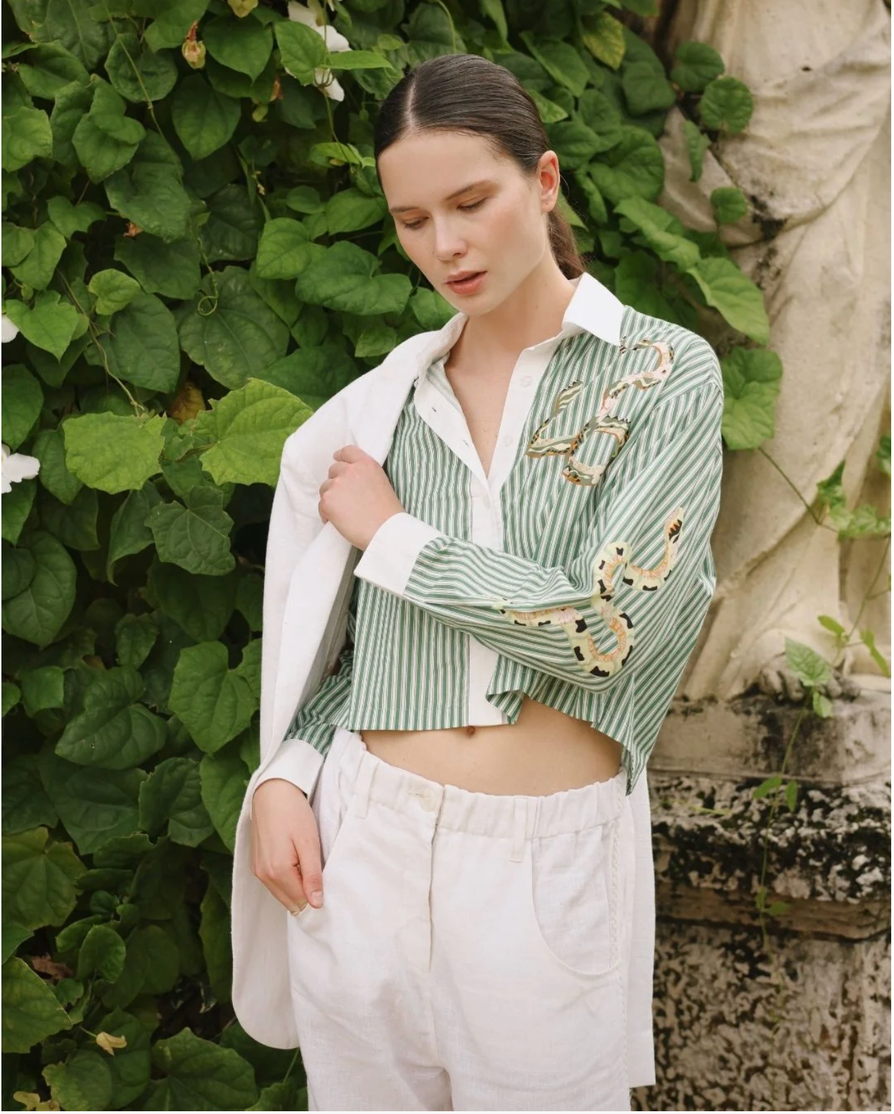 Las Sureñas Poplin Snake Shirt