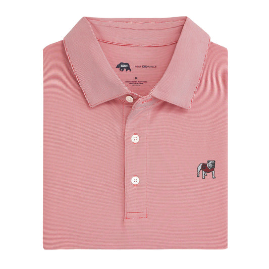 Hairline UGA Standing Bulldog Polo