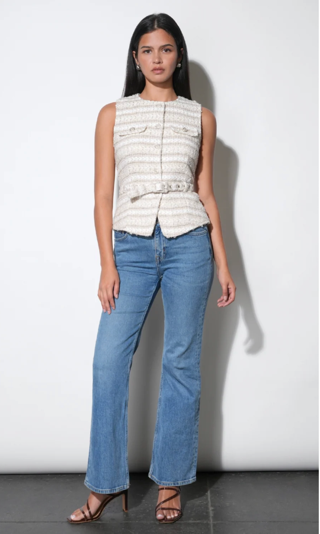 Greylin Toni Tweed Vest Top