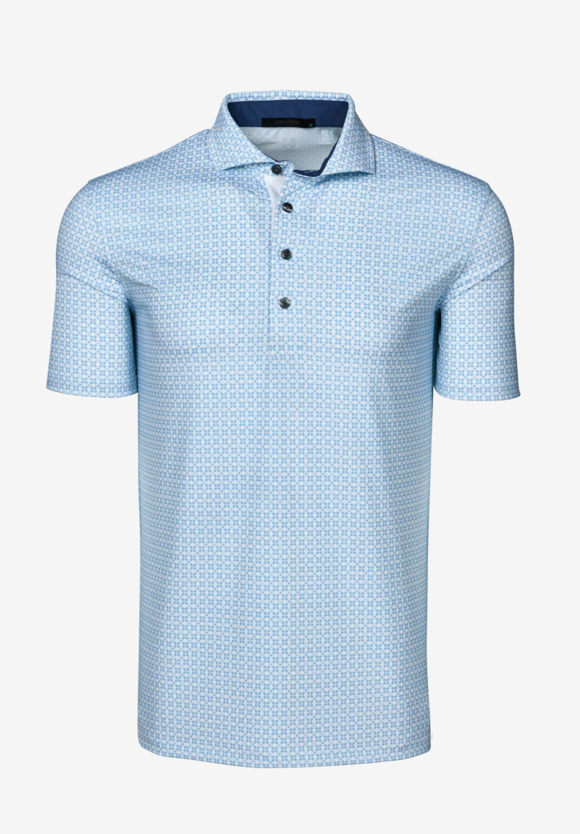 Ghost Thistle Short Sleeve Polo in Wolf Blue