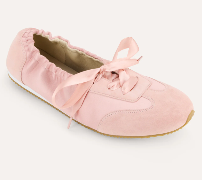Ava Sneaker in Ballet Leather