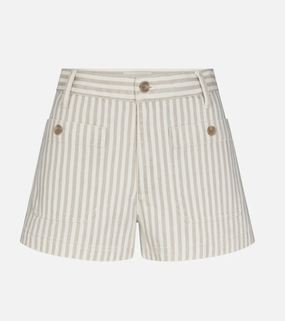 The Cruise Short in Flax Stripe