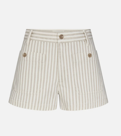The Cruise Short in Flax Stripe