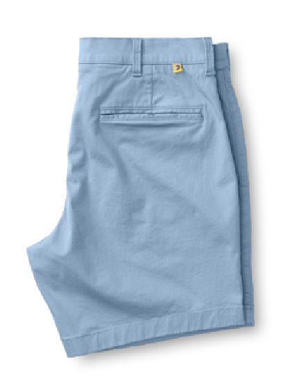 7" Gold School Chino Short in Chambray Blue