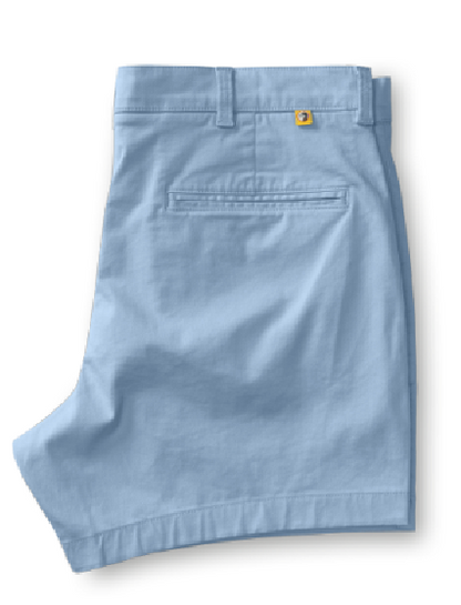 5" Gold School Chino Short in Stormy Blue