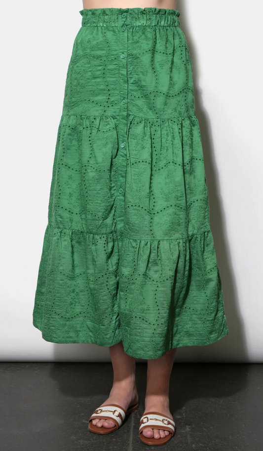 Ulyssa Skirt in Retro Green