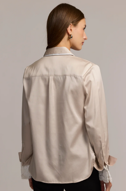 Margot Long Sleeve Satin Shirt