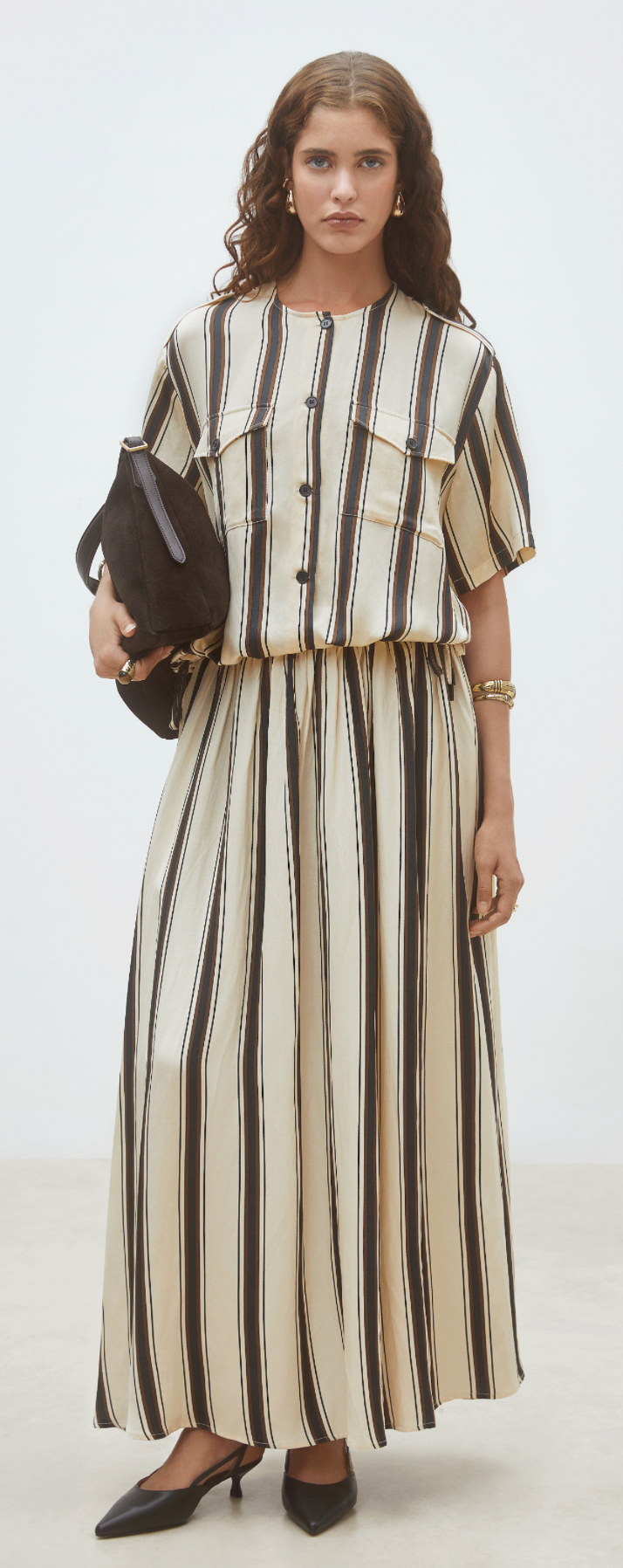Fidji Skirt in Long Striped
