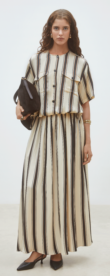 Fidji Skirt in Long Striped